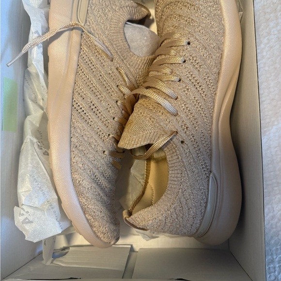 APL HySpeed Tan / Pristine | APL Shoes APL Knit Sneakers in Light Brown